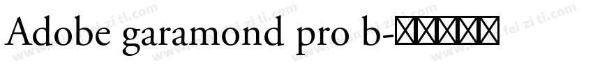 Adobe garamond pro b字体转换